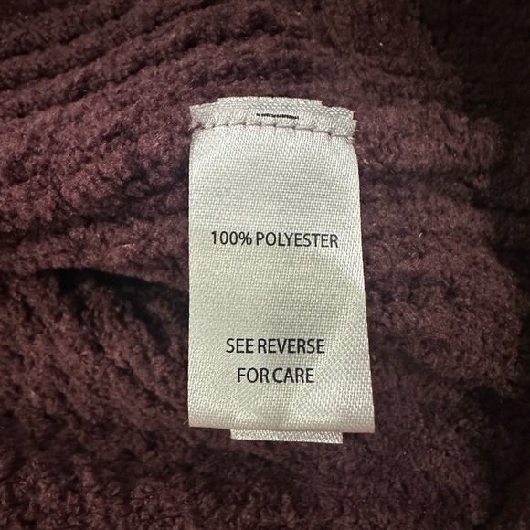 MORAL FIBER Women’s Maroon Sweater with ball details on sleeves - Picture 5 of 5